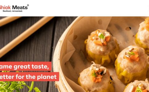 Shiok meats company main page of website