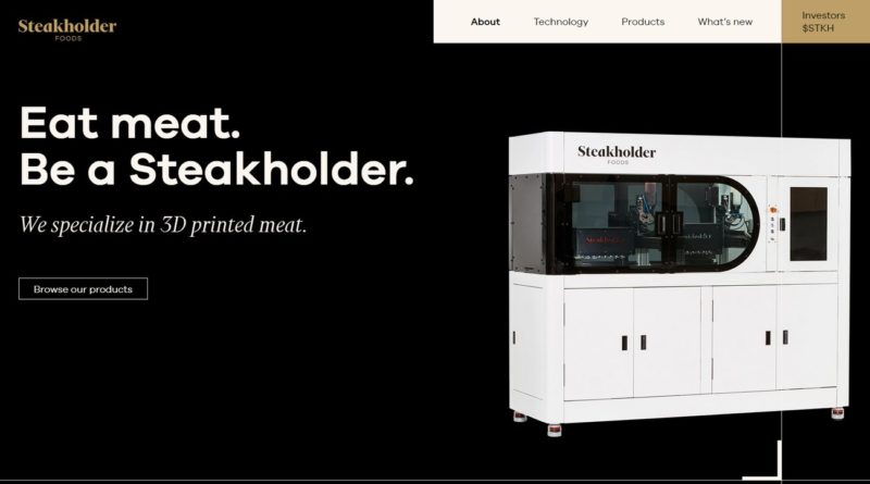 Stakeholder meat website main page