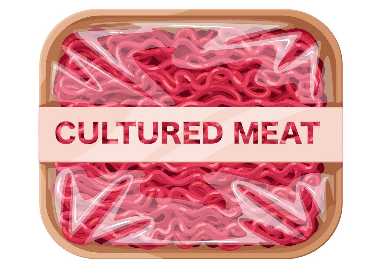 Cultured Ground Meat In Plastic