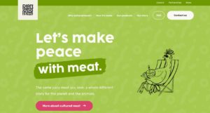 peace of meat website main page, company from Holland